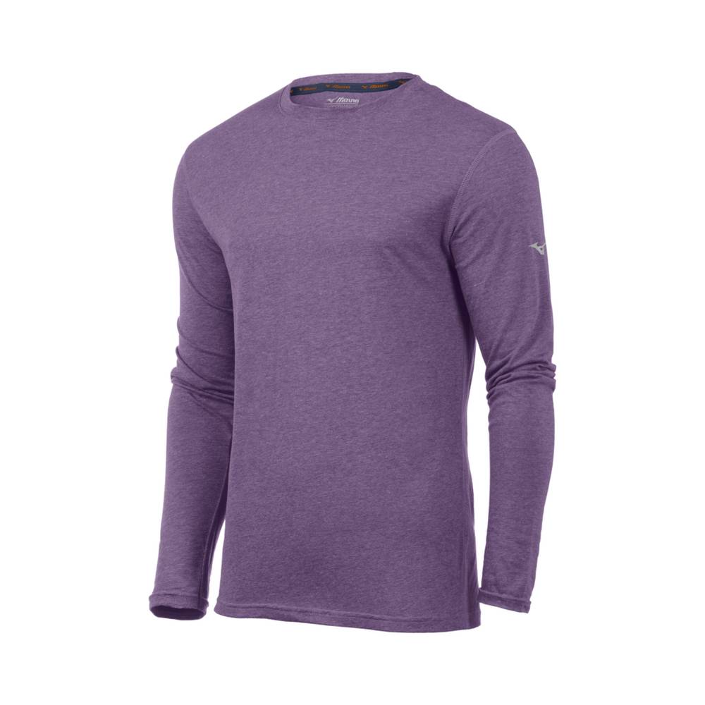 Maglie Running Mizuno Inspire Long Sleeve Uomo - Viola - 14085-BFYW